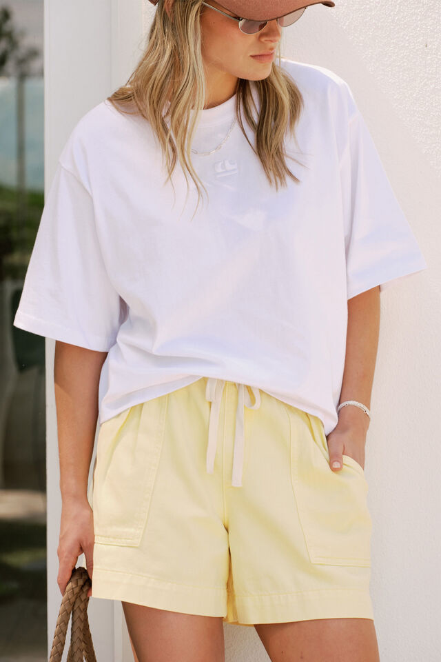 Darcy Relaxed Everyday Short, WASHED BUTTER