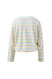 Beau Tie Slouchy Tee, BUTTER/CHINA BLUE STRIPE - example image 3