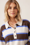 Jessa Rugby Knit, CHOCOLATE STRIPE - example image 5