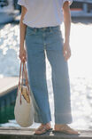 Jude Wide Leg Crop Jean, MID INDIGO - alternate image 3