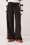 Gigi Wide Leg Terry Trackpant, PHANTOM SIDE STRIPE - alternate image 4