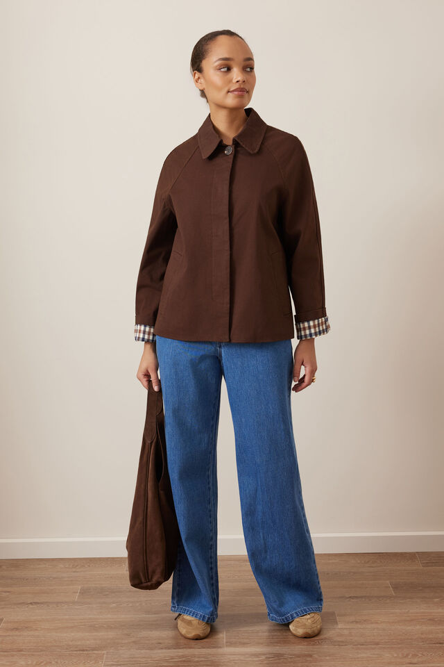 Pia Coat, CHOCOLATE