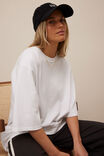 Liv Oversized Tee, WHITE - alternate image 4