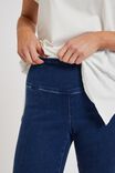 Ultra Stretch Bike Short With Organic Cotton, INDIGO BLUE - alternate image 4