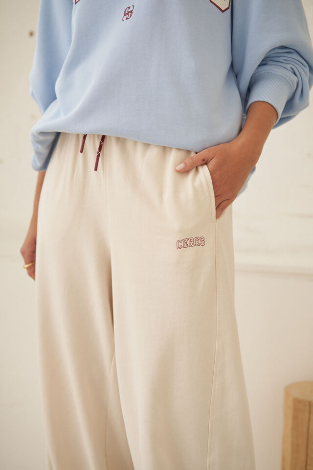 Sophie Relaxed Terry Trackpant, BUFF