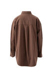 Peta Oversized Shirt, BRUNETTE BROWN - alternate image 3