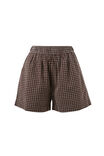 Mila Short, TEXTURED CHOCOLATE CHECK - example image 2