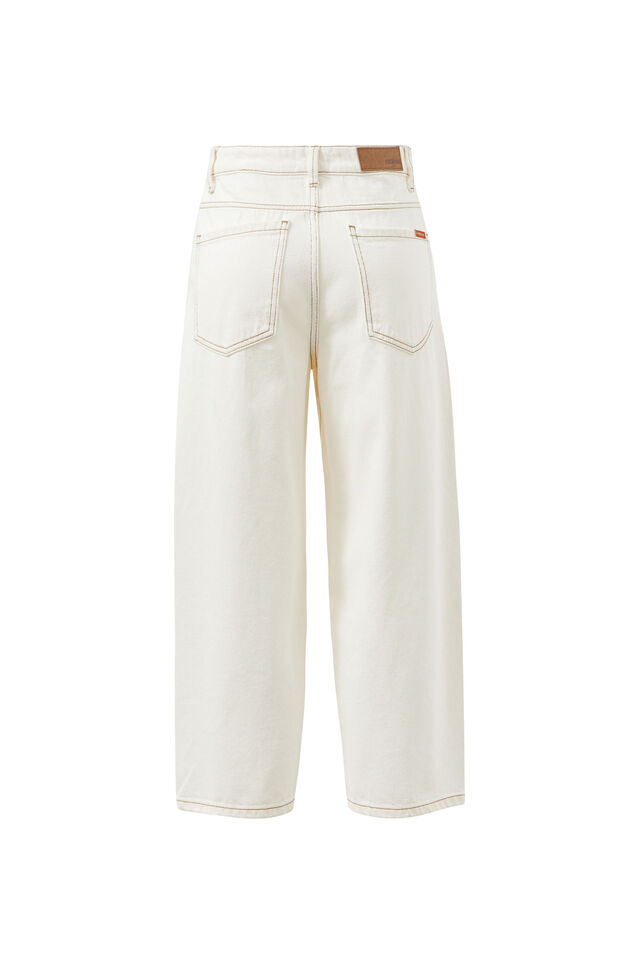 Maggie Tapered Barrel Jean, FRESH ECRU