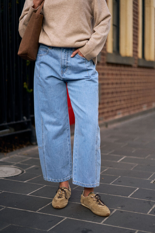 Demi Barrel Jean, VINTAGE BLUE