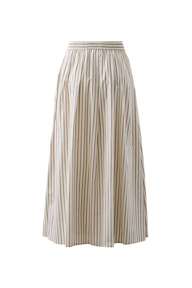Florence Maxi Skirt, WINTER WHITE PHANTOM STRIPE