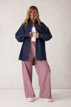 Long Sleeve Denim Shirt Jf, MIDNIGHT - alternate image 5