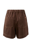 Relaxed Everyday Short, CHOCOLATE - alternate image 3