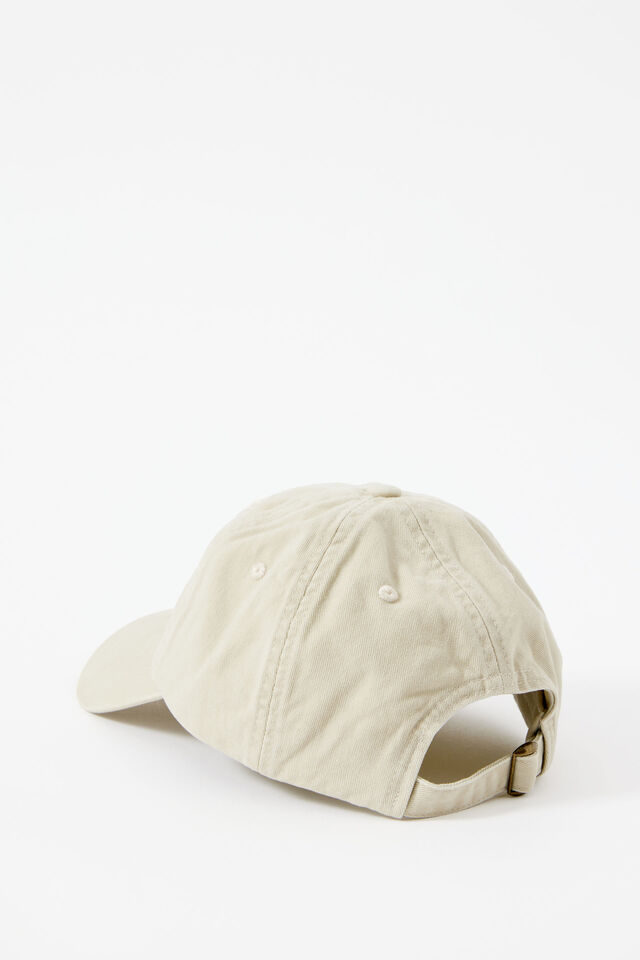Pip Everyday Cap, STONE/BLUE MONOGRAM EMBROIDERY