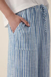 Relaxed Beach Pant, BLUE STRIPE RESCUED FABRIC - alternate image 5