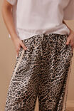 Relaxed Drawstring Pant, LEOPARD LINEN BLEND - alternate image 6