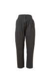 Flat Front Pant With Elastic Waist In Cotton, BLACK - alternate image 5
