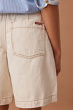Sylvie Longline Pleat Denim Short, NATURAL ECRU - alternate image 5