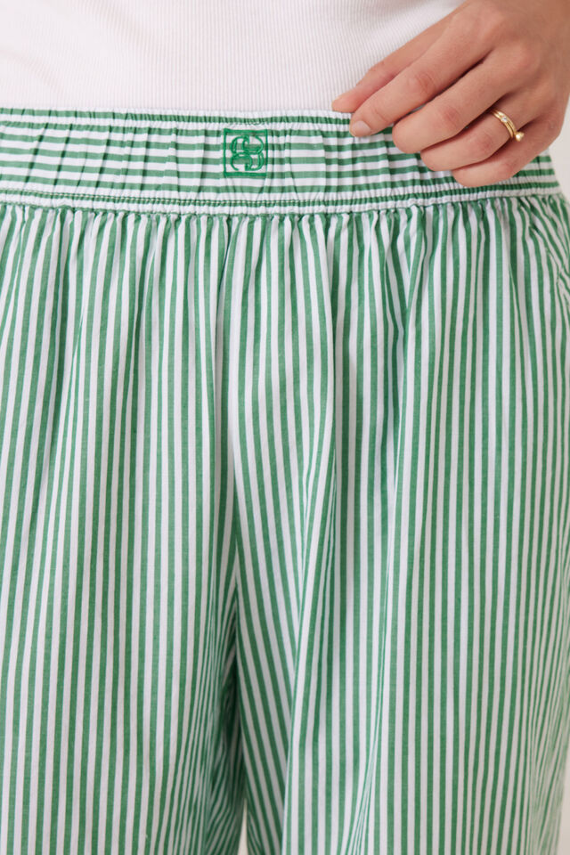 The Lounge Pant, KELLY GREEN WHITE STRIPE