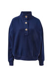Marli Button Sweat, HERITAGE NAVY - alternate image 2