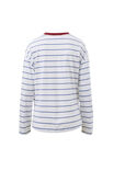 Scout Slouchy Long Sleeve  Tee, WHITE WASHED NAVY STRIPE - example image 3