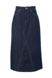 A-Line Denim Maxi Skirt, MIDNIGHT - alternate image 2