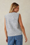 Contrast Knit Vest, GREY MARLE - alternate image 3