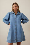 Lenny Mini Dress, VINTAGE BLUE - alternate image 1