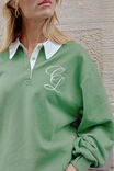 Wren Rugby Sweat, PISTACHIO WHITE CLUB LOGO - alternate image 7