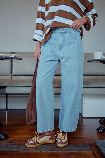 Demi Barrel Jean, VINTAGE BLUE