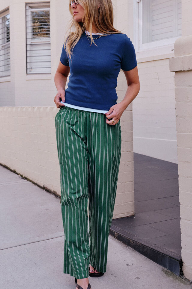 Luella Rib Tee, PRUSSIAN BLUE