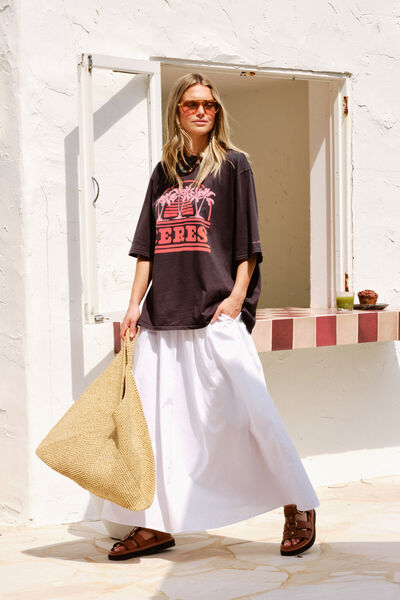 Florence Maxi Skirt, WHITE
