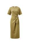Tie Midi Tee Dress, FIG GREEN - alternate image 2