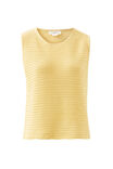 Margot Mesh Knit Tank, SUNNY YELLOW - alternate image 2