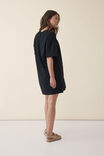 Short Sleeve Tee Dress, BLACK - alternate image 3