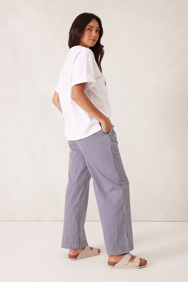 The Lounge Pant, COLLEGE BLUE WHITE NARROW STRIPE