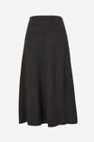 Soft Knit A Line Skirt In Recycled Blend, CHARCOAL MARLE - alternate image 2
