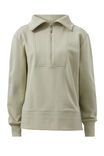 Isabella Half Zip Sweat, MATCHA - alternate image 2