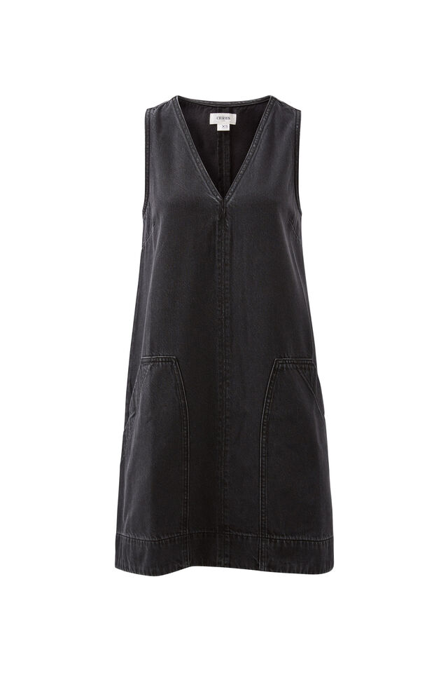 Emme Shift Dress, WASHED BLACK