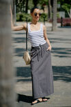Panelled Maxi Skirt, WASHED BLACK - alternate image 7