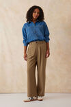 Pleat Front Pant, BISCUIT - alternate image 6