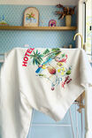 Cropped Slouchy Crew, HOTEL CERES PRINT - alternate image 6