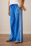 Gigi Wide Leg Terry Trackpant, MARINE BLUE SIDE STRIPE - alternate image 3