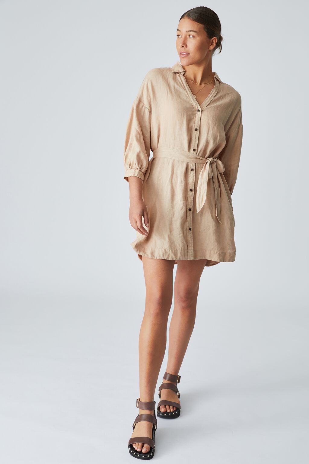 Linen Shirt Dress