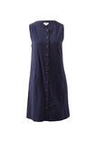 Button Through Mini Shift Dress, NEW NAVY - alternate image 2