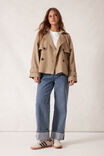 Short Trench Coat, SUMMER TAUPE - alternate image 4