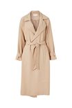 Trench Coat In Recycled Blend, CAMELETTE - alternate image 2