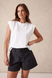 Esther Denim Patch Pocket Short, WASHED BLACK - alternate image 6