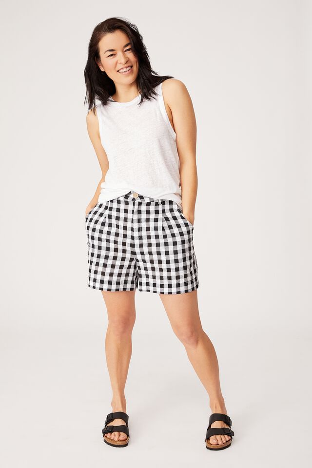 Linen Tank, WHITE