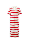 Charlotte Midi Terry Dress, WHITE RED BOLD STRIPE - alternate image 2