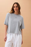 Phoebe Premium Tee, GREY MARLE - alternate image 5